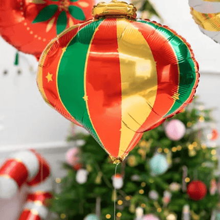 Helium Ballon Kerstbal Leeg 51cm van Partydeco koop je bij Partywinkel