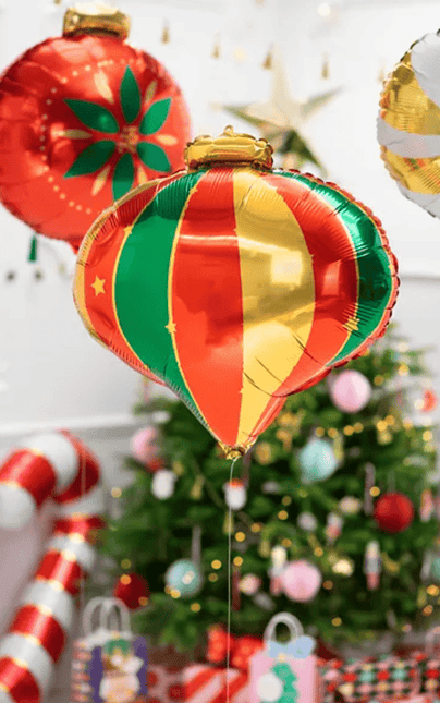Helium Ballon Kerstbal Leeg 51cm van Partydeco koop je bij Partywinkel