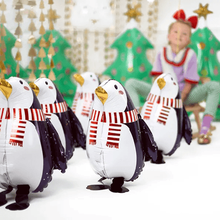 Helium Ballon Pinguin Leeg 42cm van Partydeco koop je bij Partywinkel