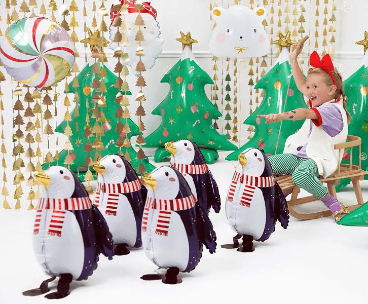 Helium Ballon Pinguin Leeg 42cm van Partydeco koop je bij Partywinkel
