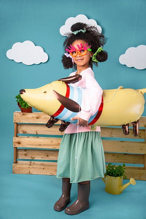 Helium Ballon Tekkel Leeg 96cm van Partydeco koop je bij Partywinkel