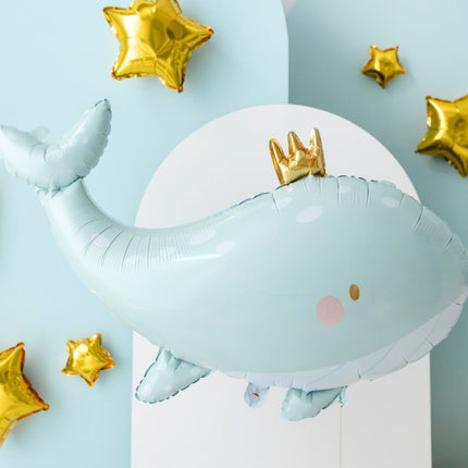Helium Ballon Walvis Leeg 78cm van Partydeco koop je bij Partywinkel
