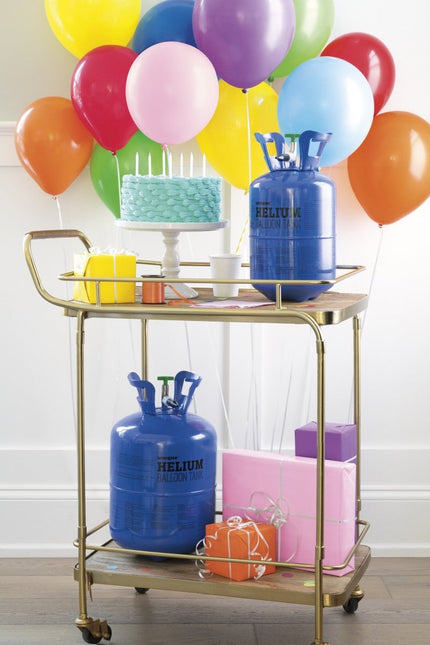 Helium Tank met 150 Ballonnen en Lint - Partywinkel - 8719267034032
