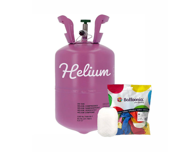 Helium Tank met 30 Ballonnen en Lint van Partywinkel koop je bij Partywinkel