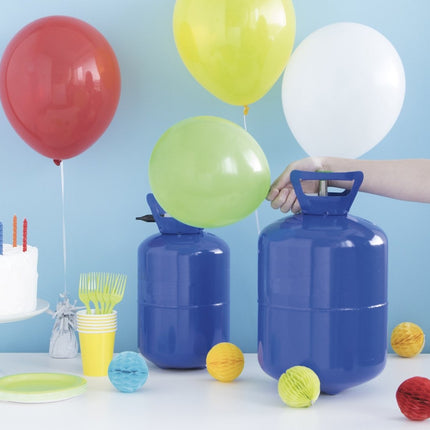 Helium Tank met 30 Ballonnen en Lint - Partywinkel - 8719267034001