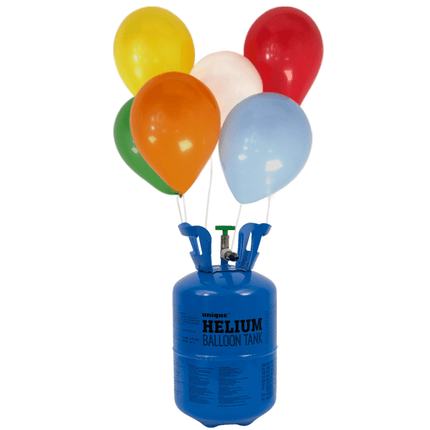 Helium Tank met 30 Ballonnen en Lint - Partywinkel - 8719267034001