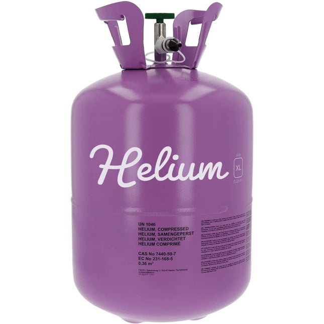 Helium Tank met 50 Ballonnen en Lint van Partywinkel koop je bij Partywinkel