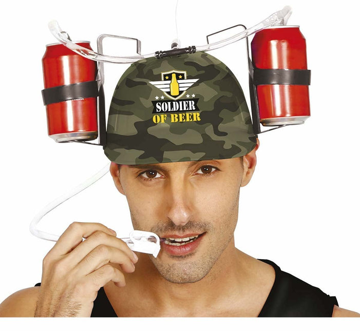 Helm Bierkoning Camouflage van Fiestas Guirca koop je bij Partywinkel