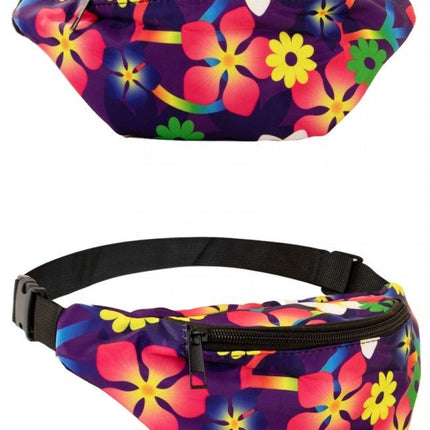 Heuptasje Flower Power Paars van PartyXplosion koop je bij Partywinkel