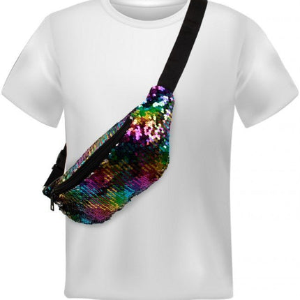 Heuptasje Multicolour Pailletten van PartyXplosion koop je bij Partywinkel