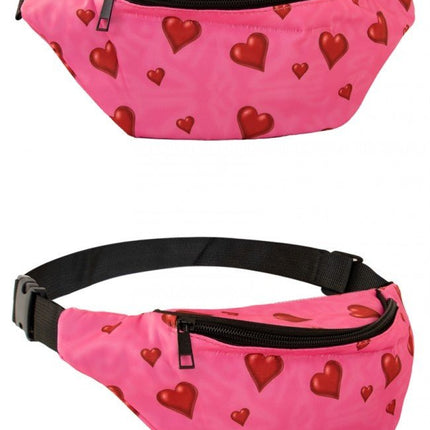 Heuptasje Roze Met Hartjes van PartyXplosion koop je bij Partywinkel