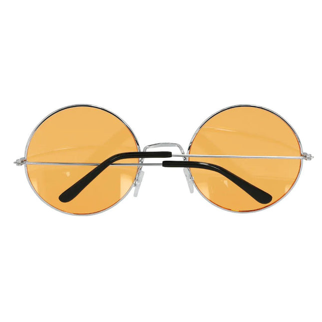 Hippie 60S Bril Oranje Xl - Partywinkel - 8712026445643