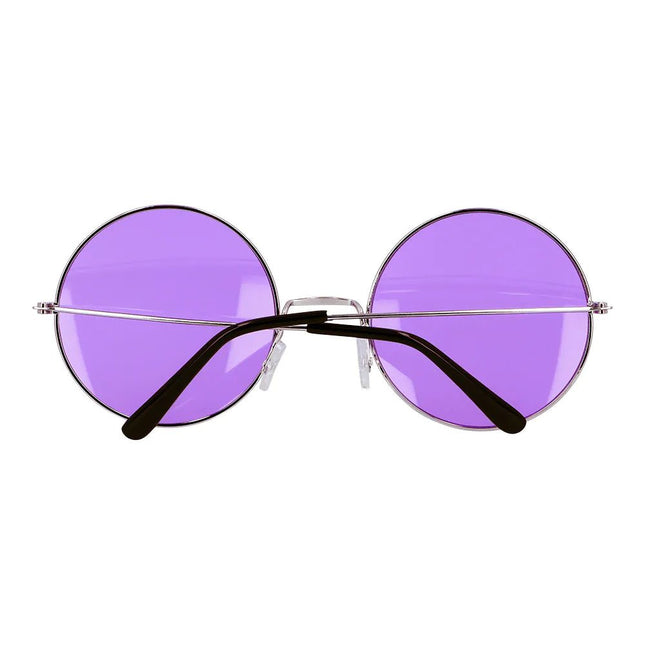 Hippie 60S Bril Paars Xl - Partywinkel - 8712026445650