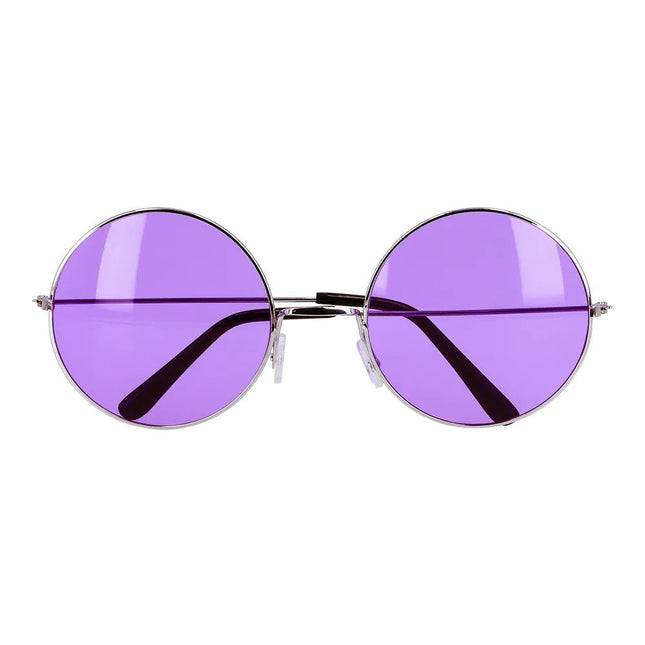 Hippie 60S Bril Paars Xl - Partywinkel - 8712026445650