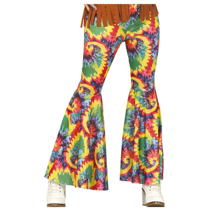 Hippie 60S Broek Gekleurd Dames M van Fiestas Guirca koop je bij Partywinkel