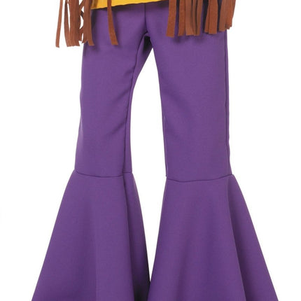 Hippie 60S Broek Paars Kind van Wilbers & Wilbers koop je bij Partywinkel