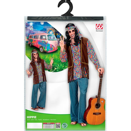 Hippie 60S Kostuum Heren 5 delig - Partywinkel - 8003558754014