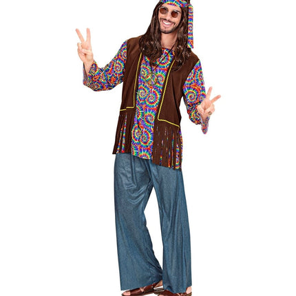 Hippie 60S Kostuum Heren 5 delig - Partywinkel - 8003558754014