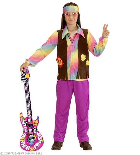 Hippie 60S Kostuum Jongen 4 delig - Partywinkel - 8003558733460