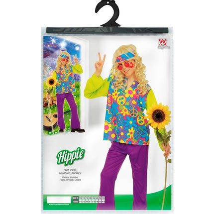 Hippie 60S Kostuum Jongen Bloemen - Partywinkel - 8003558381760