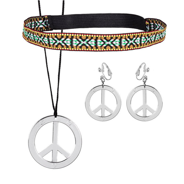 Hippie Kostuum Set 4 delig van Boland koop je bij Partywinkel