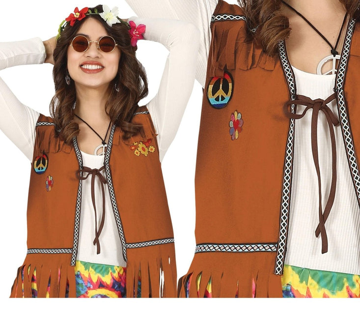 Hippie Vest M van Fiestas Guirca koop je bij Partywinkel