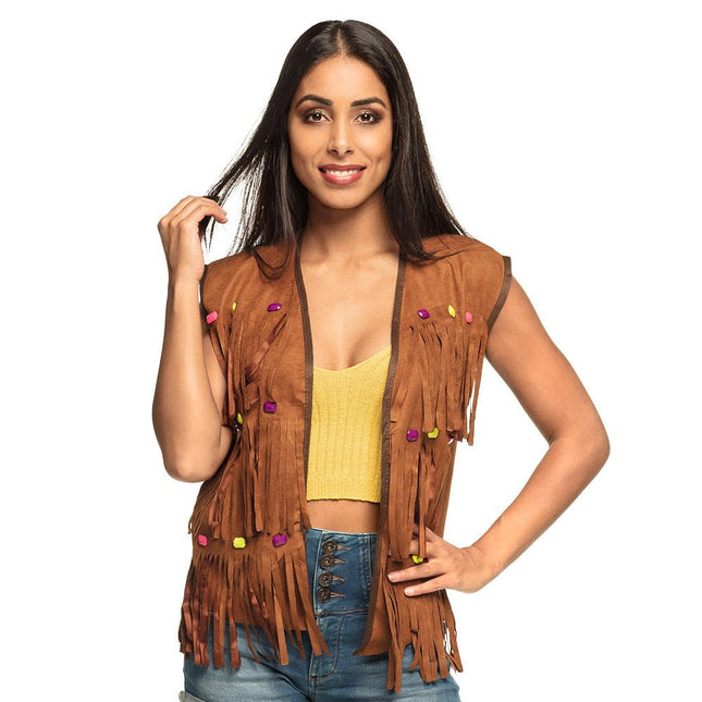 Hippie Vest M/L van Boland koop je bij Partywinkel