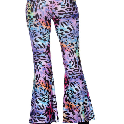 Hippiebroek panter paars - Partywinkel - 8720059072231