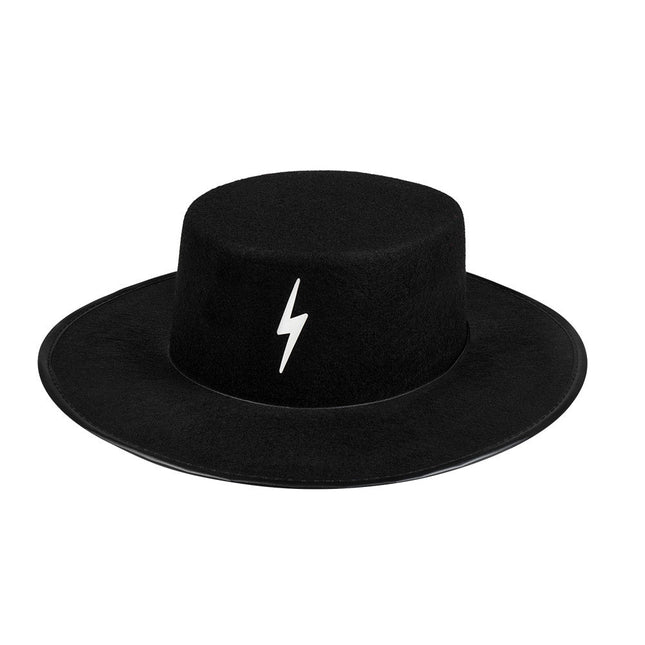 Hoed Bandiet Zwart 38cm van Boland koop je bij Partywinkel