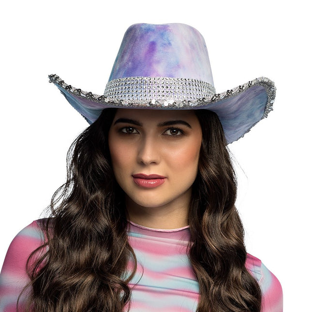 Hoed cowboy Darling lila van Boland koop je bij Partywinkel