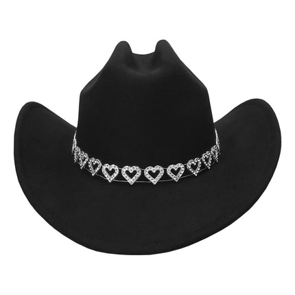 Hoed cowboy Jamie zwart van Boland koop je bij Partywinkel