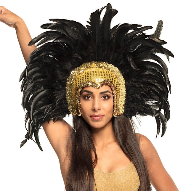 Hoofdband Tooi Gouden Glitters van Boland koop je bij Partywinkel