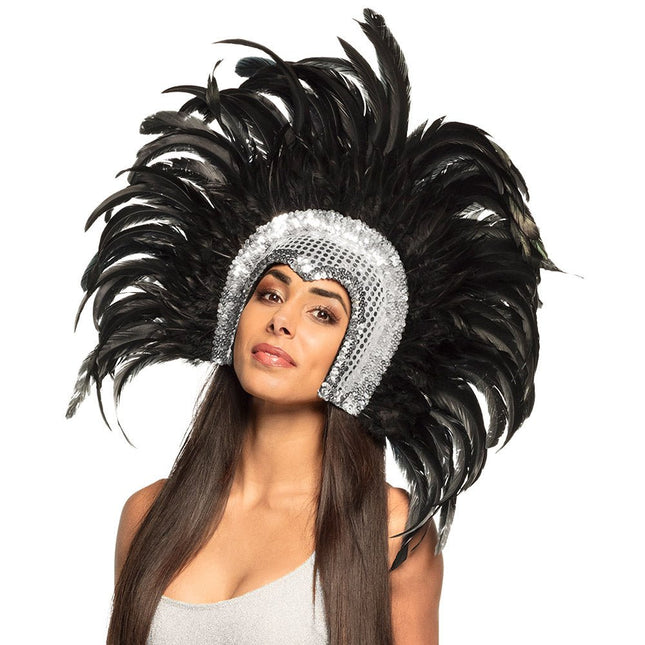 Hoofdband Tooi Zilveren Glitters van Boland koop je bij Partywinkel