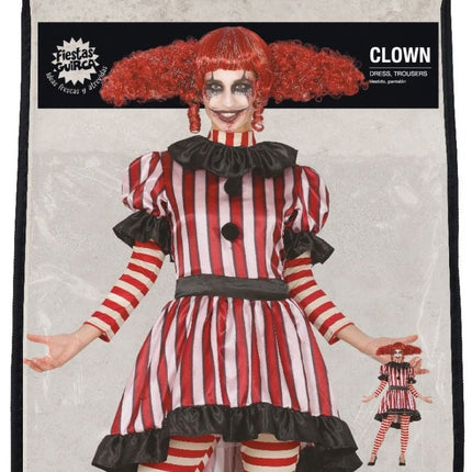Horror Clown Halloween Kostuum Dames van Fiestas Guirca koop je bij Partywinkel