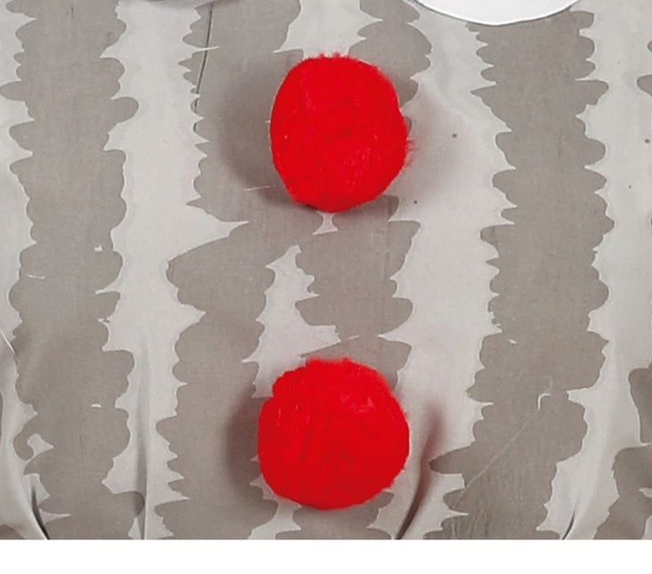 Horror Clown Halloween Kostuum Dames Grijs van Fiestas Guirca koop je bij Partywinkel