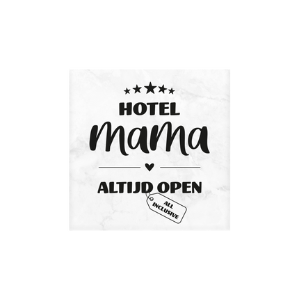 Hotel Mama Marmeren Onderzetters 10cm van Paper Dreams koop je bij Partywinkel