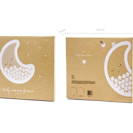 Houten Gastenboek Maan 38,5cm van Partydeco koop je bij Partywinkel