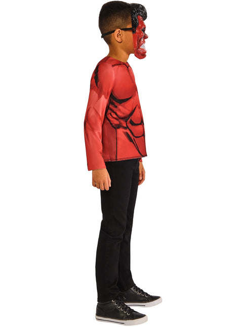 Dziecięca dwustronna koszulka i maski Hulka