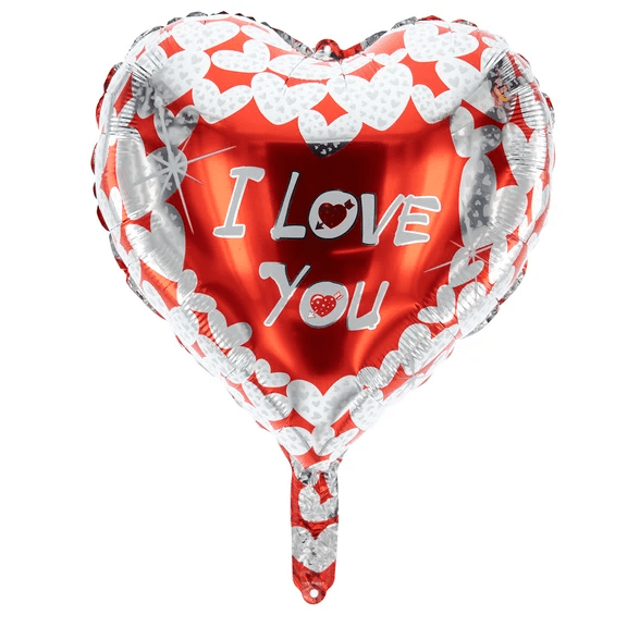 I Love You Helium Ballon Hart Leeg 45cm van VDV Benefit koop je bij Partywinkel