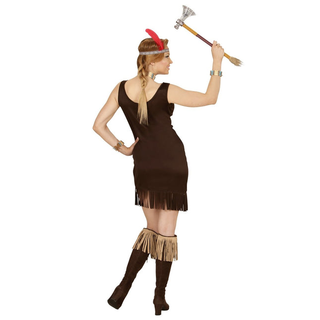 Indiaanse Jurk Bruin Dames van Widmann koop je bij Partywinkel