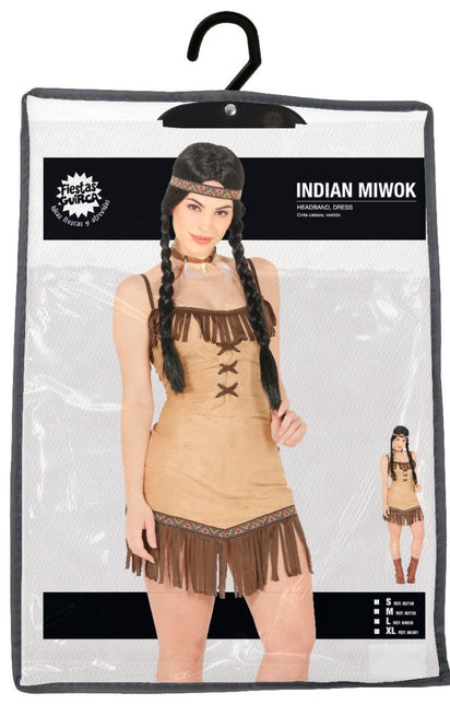 Indiaanse Jurk Dames Kort - Partywinkel - 8434077807385
