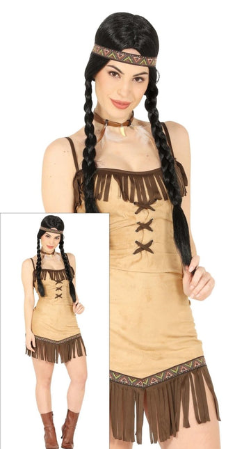 Indiaanse Jurk Dames Kort - Partywinkel - 8434077807385