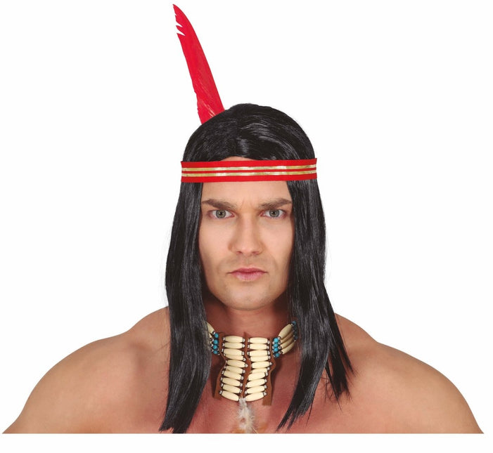 Indianen Pruik - Partywinkel - 8434077041673