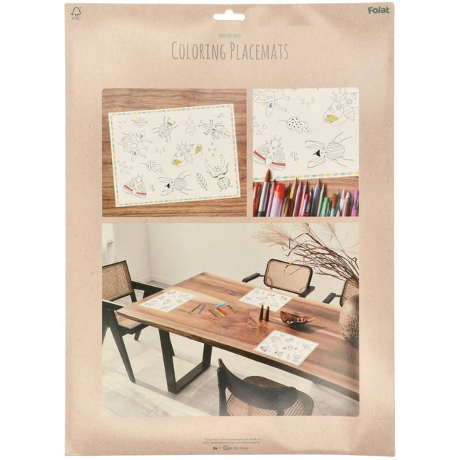 Insecten Placemats 6st van Folat koop je bij Partywinkel