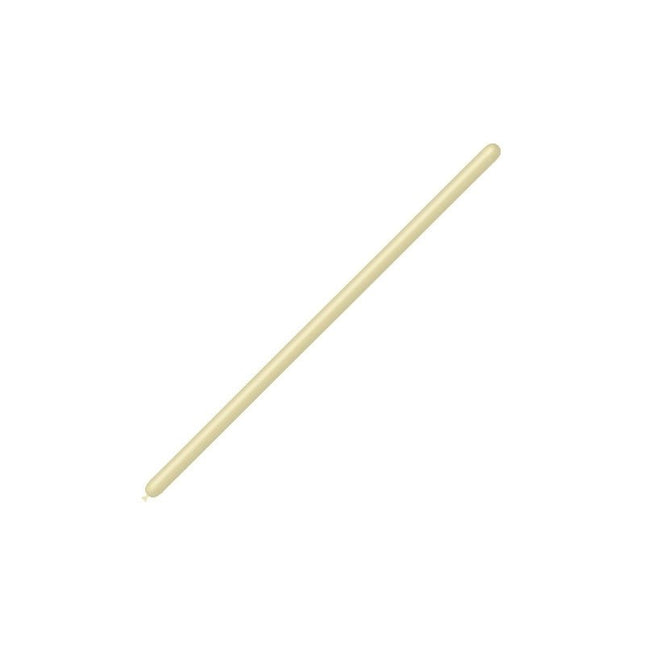 Ivoorkleurige Modelleerballonnen 2,5cm 150cm 100st van Balloonia koop je bij Partywinkel