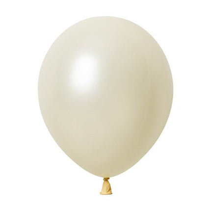 Ivoorkleurige Parelballonnen 30cm 50st van Unique koop je bij Partywinkel