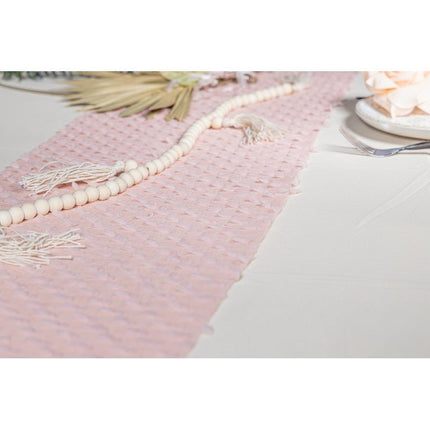 Ivoorkleurige Tafelkleed 2,4m van CHAKS koop je bij Partywinkel