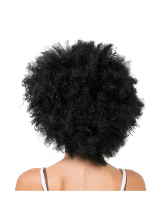 Peruka afro Jackson, czarna, 33 cm
