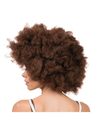 Peruka afro Jackson w kolorze mahoń, 33 cm
