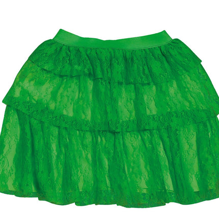 Jaren '80S Rok Neon Groen van Fiestas Guirca koop je bij Partywinkel